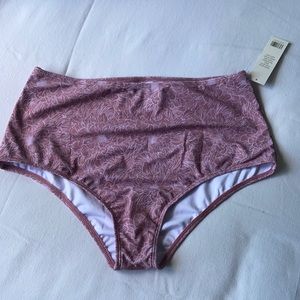 Lilac high waisted bikini bottoms